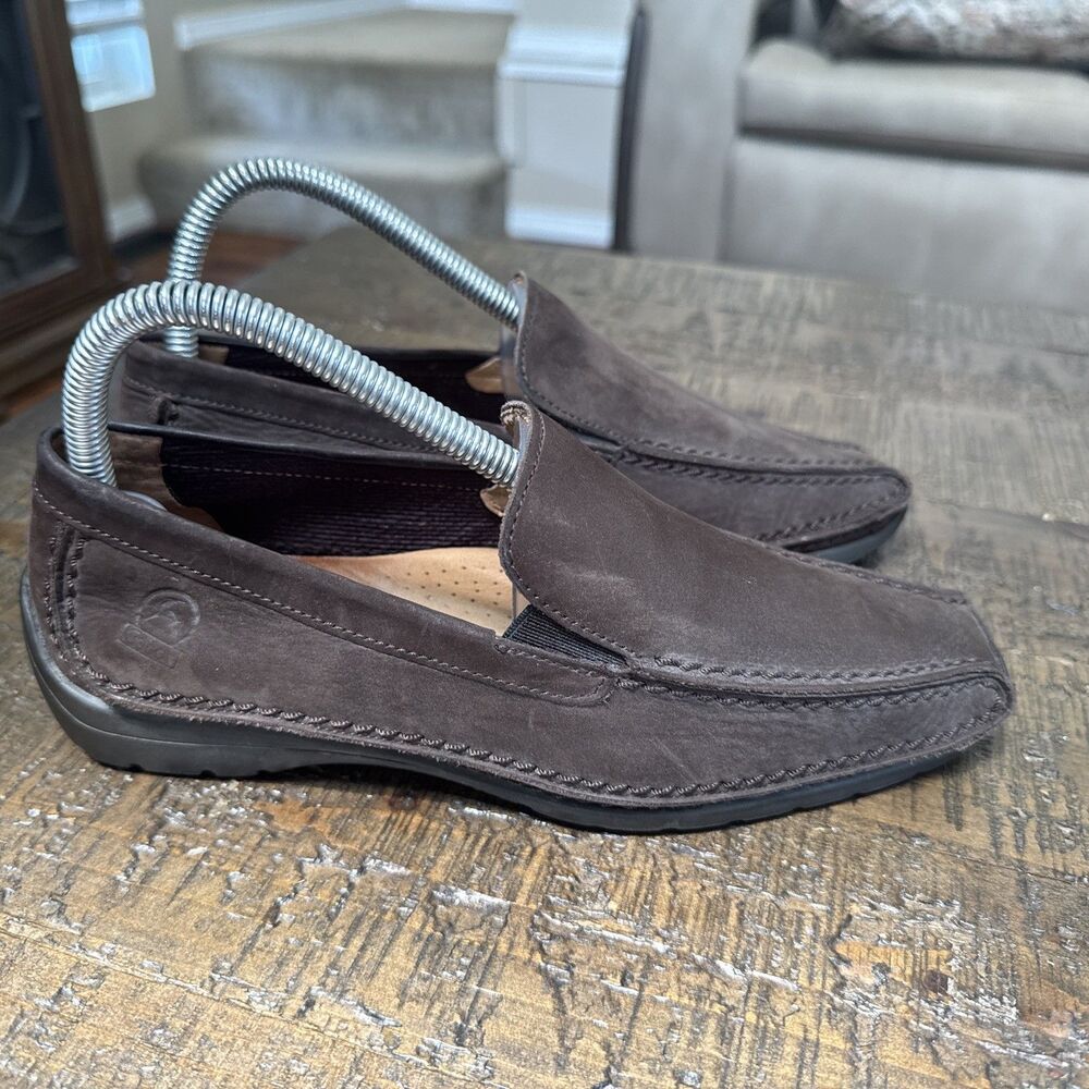 Gabor Sport Womens Size 6 Brown Suede Slip On Square Toe Casual Loafer Shoes